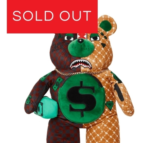 Teddy Bear Sprayground Backpack - Picture 2 of 5